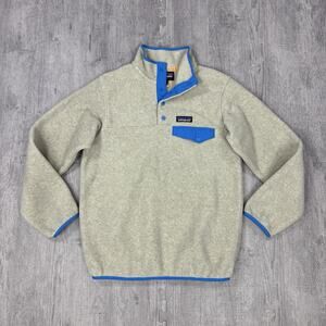 Patagonia Synchilla Snap-T Pullover Sweatshirt Womens XS Oatmeal Heather $139